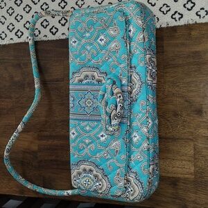 Vera Bradley Purse Totally‎ Turquoise Knot Just A Clutch Cottagecore Boho